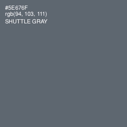 #5E676F - Shuttle Gray Color Image